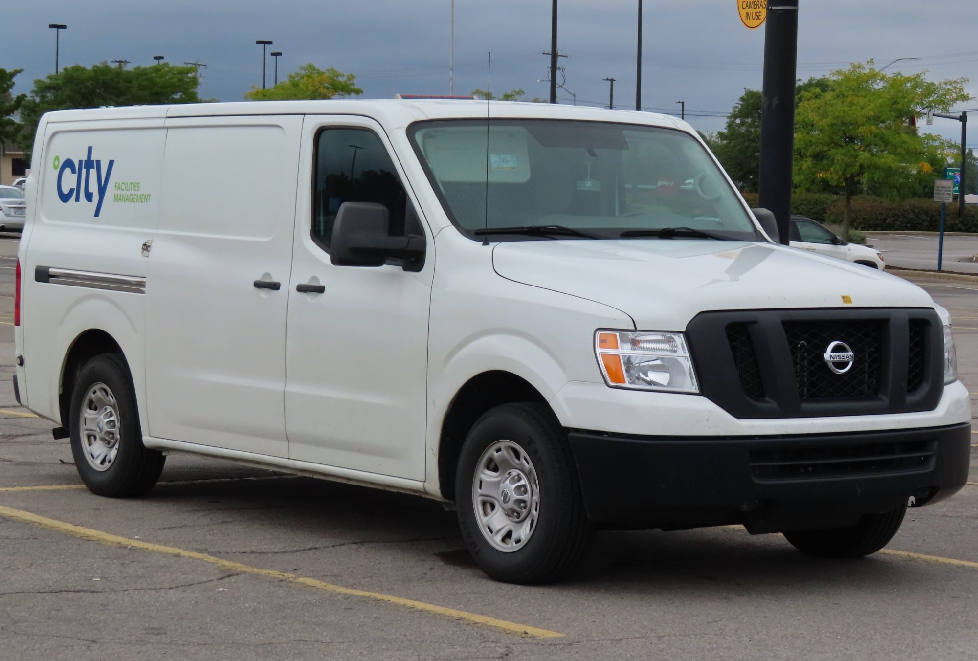 Nissan NV2500 cargo van, front view